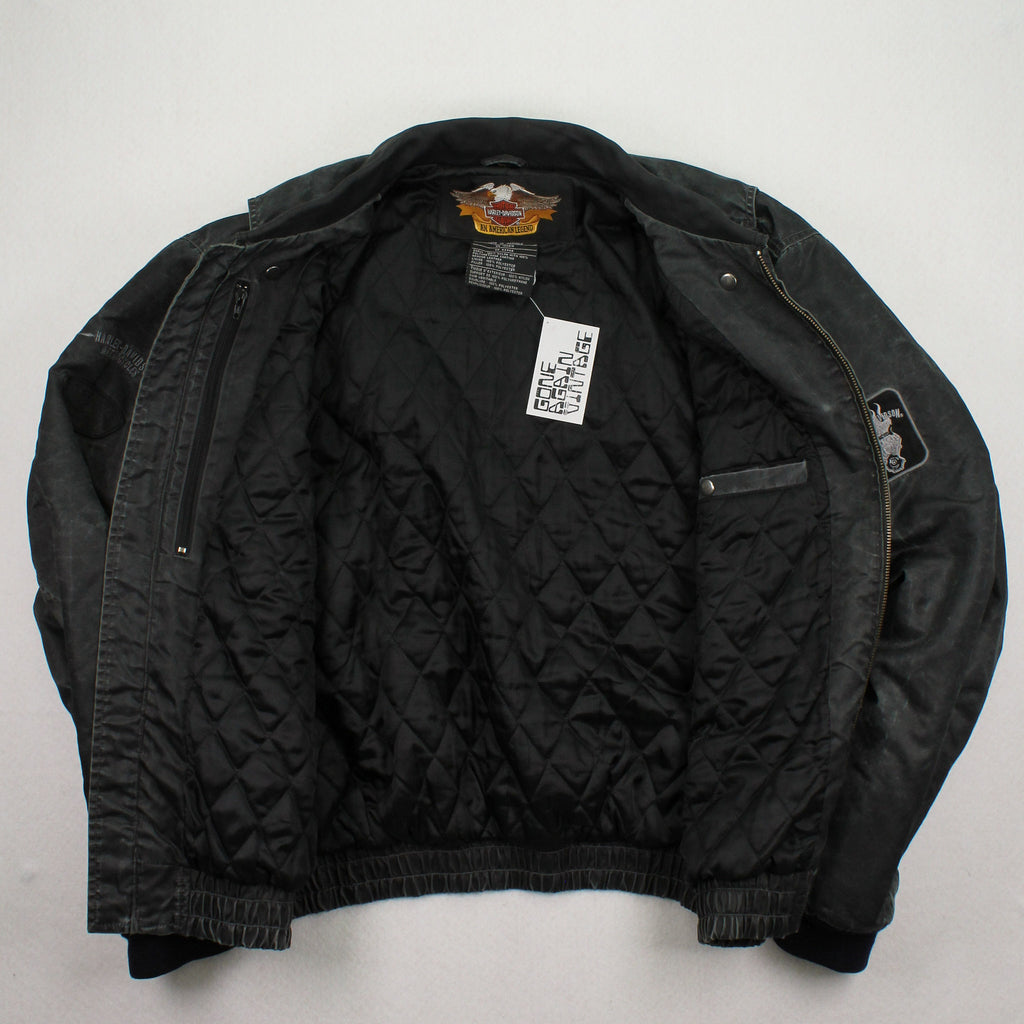 Vintage Harley Davidson Motorcycles Bomber Jacket XL