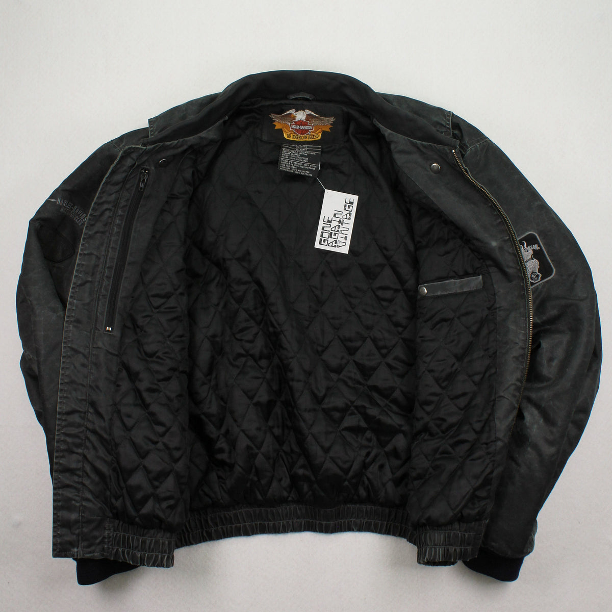 Vintage Harley Davidson Motorcycles Bomber Jacket XL