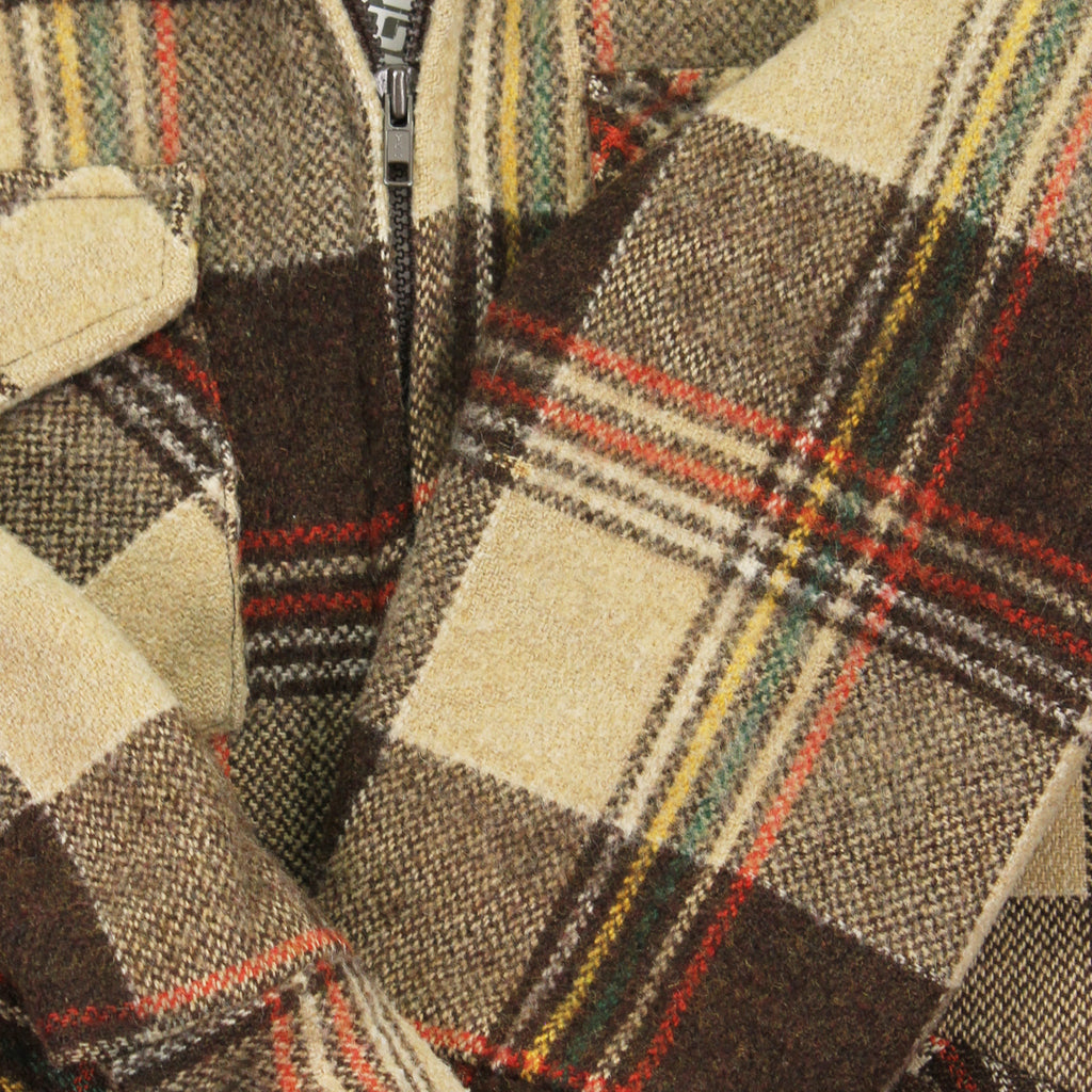 Vintage Sears Wearmaster Sherpa Lined Wool Plaid Jacket L