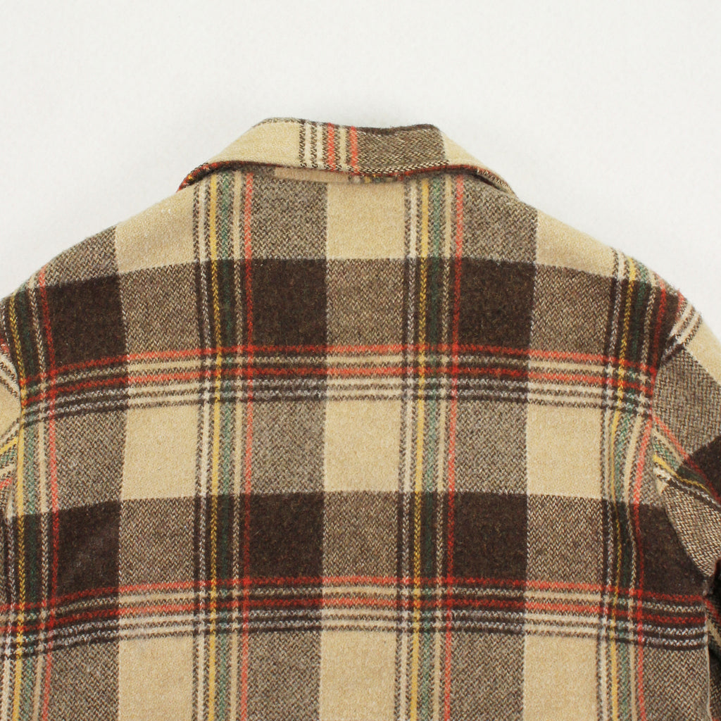 Vintage Sears Wearmaster Sherpa Lined Wool Plaid Jacket L