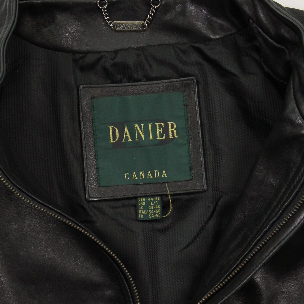 Vintage Danier Leather Bomber Jacket L