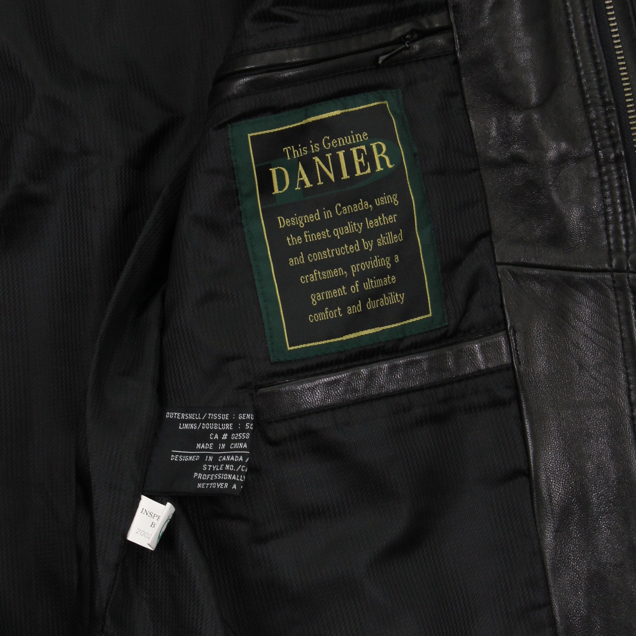 Vintage Danier Leather Bomber Jacket L