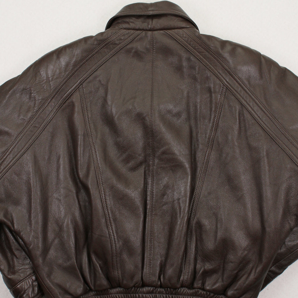 Vintage Carlucci Leather Bomber Jacket Women's M