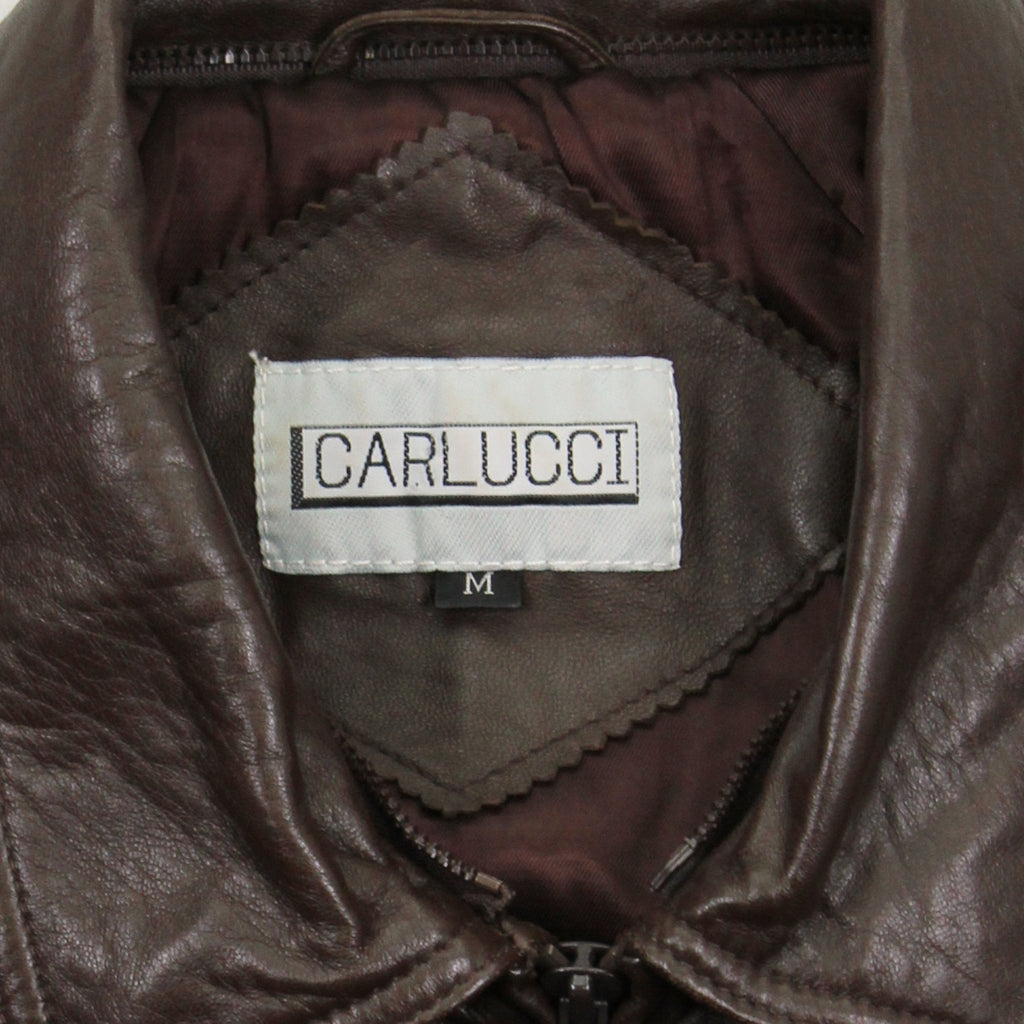 Vintage Carlucci Leather Bomber Jacket Women's M