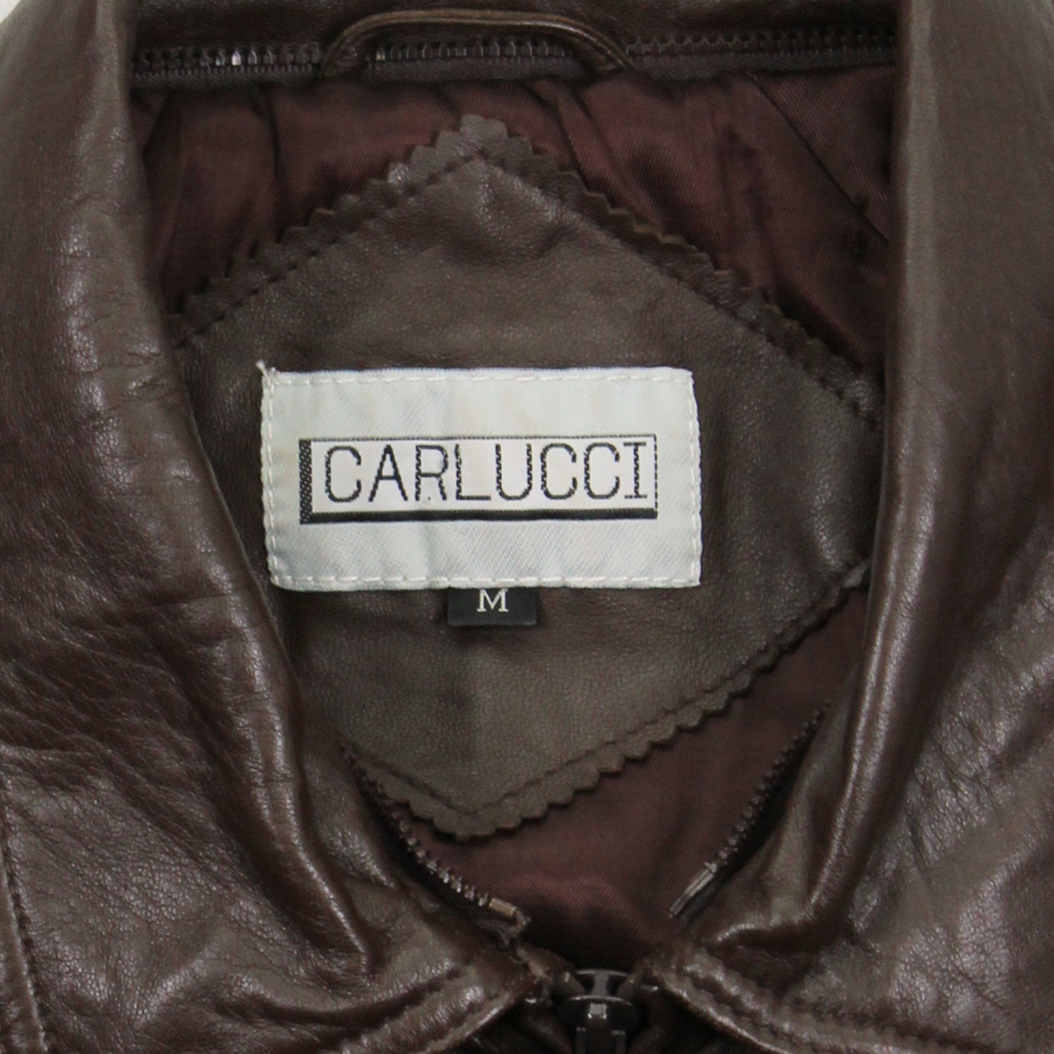 Vintage Carlucci Leather Bomber Jacket Women's M
