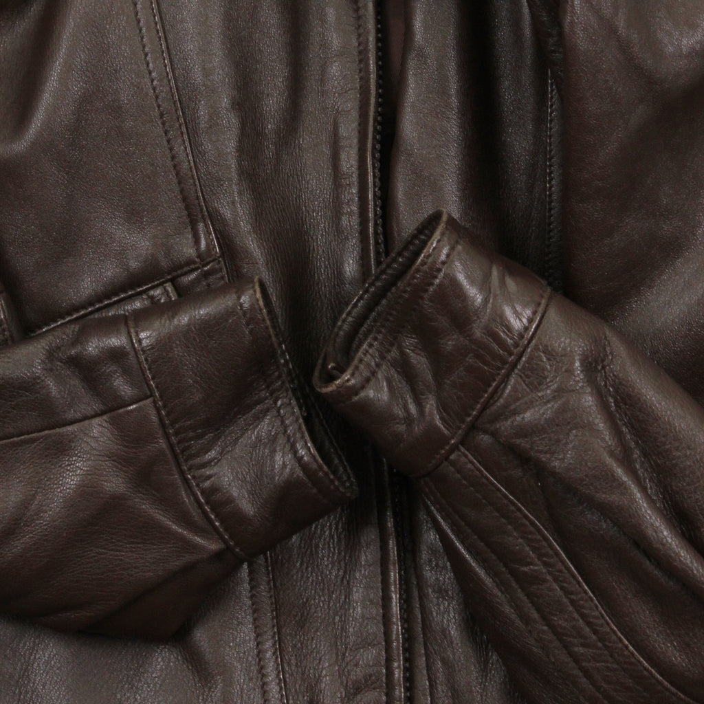 Vintage Carlucci Leather Bomber Jacket Women's M