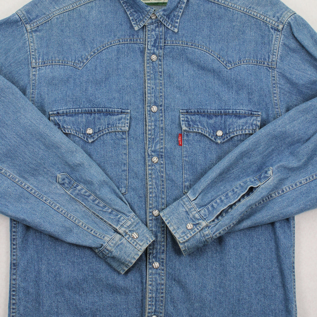 Vintage Levi's Denim Button Up Shirt S