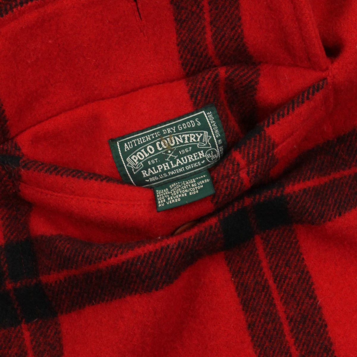 Vintage Polo Country Reversible Plaid Barn Jacket XL