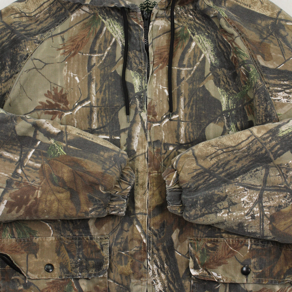Vintage Tallwoods Real Tree Bomber Jacket XL