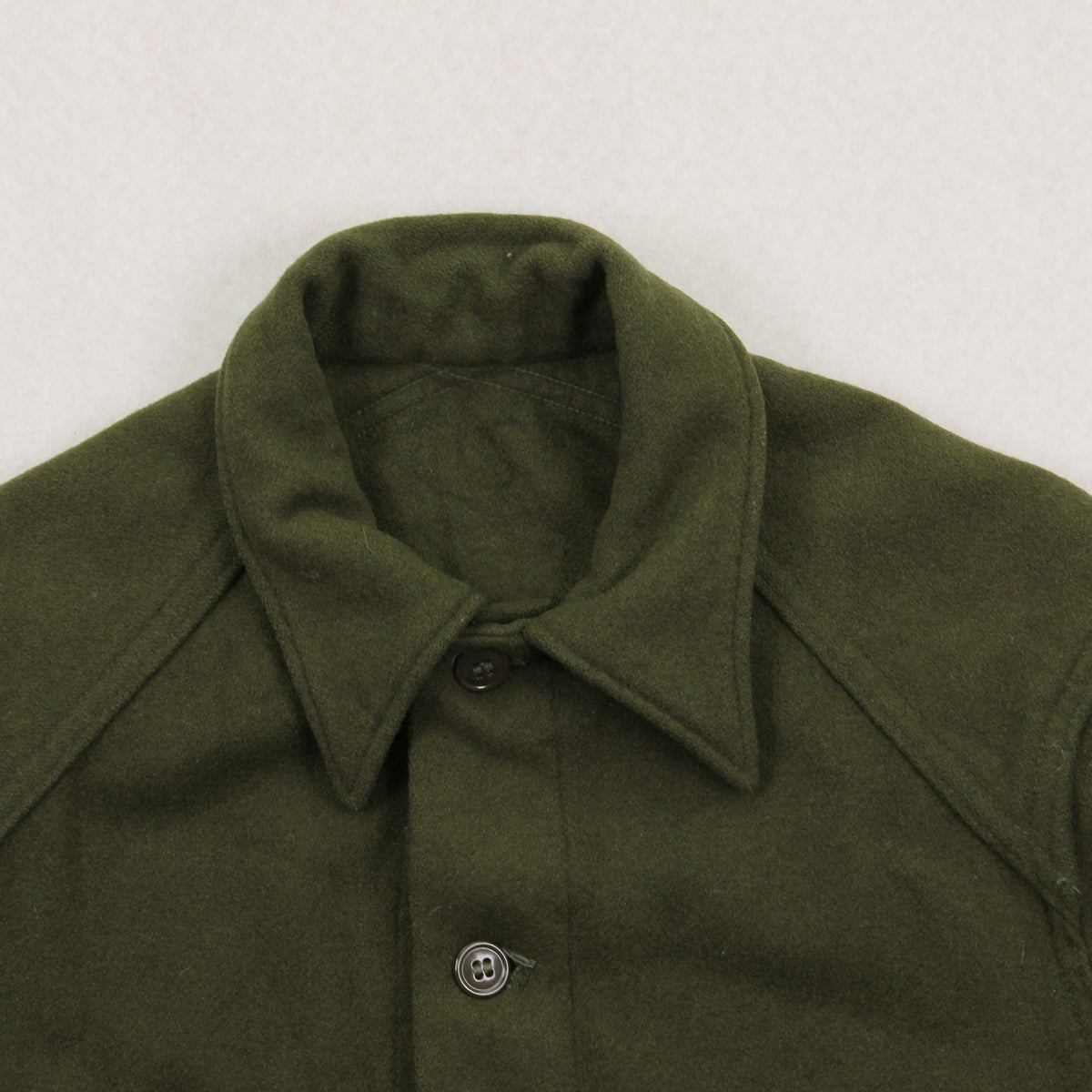 Vintage Military Wool Button Up Shirt M
