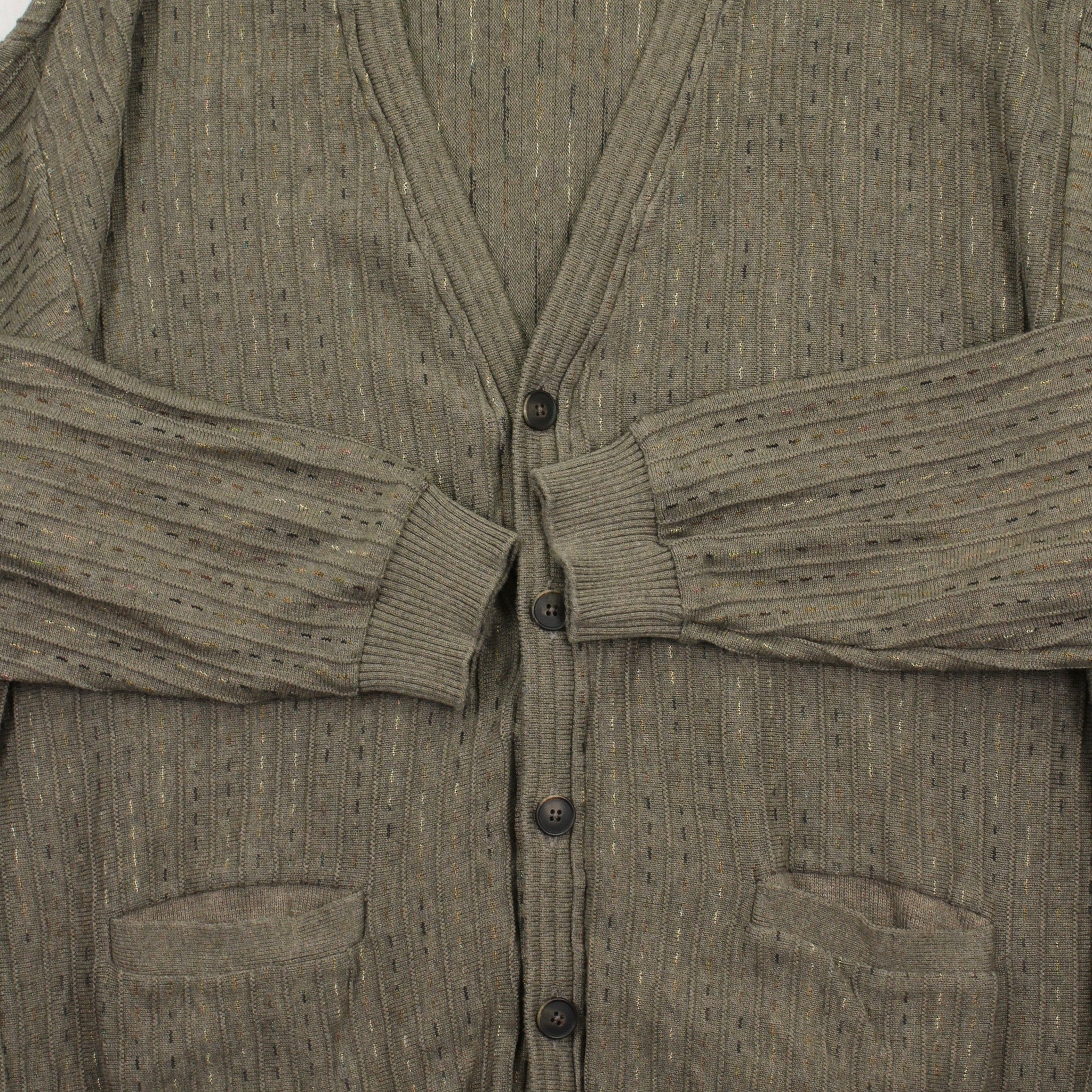 Vintage Tosani Pattern Knit Cardigan Sweater XL