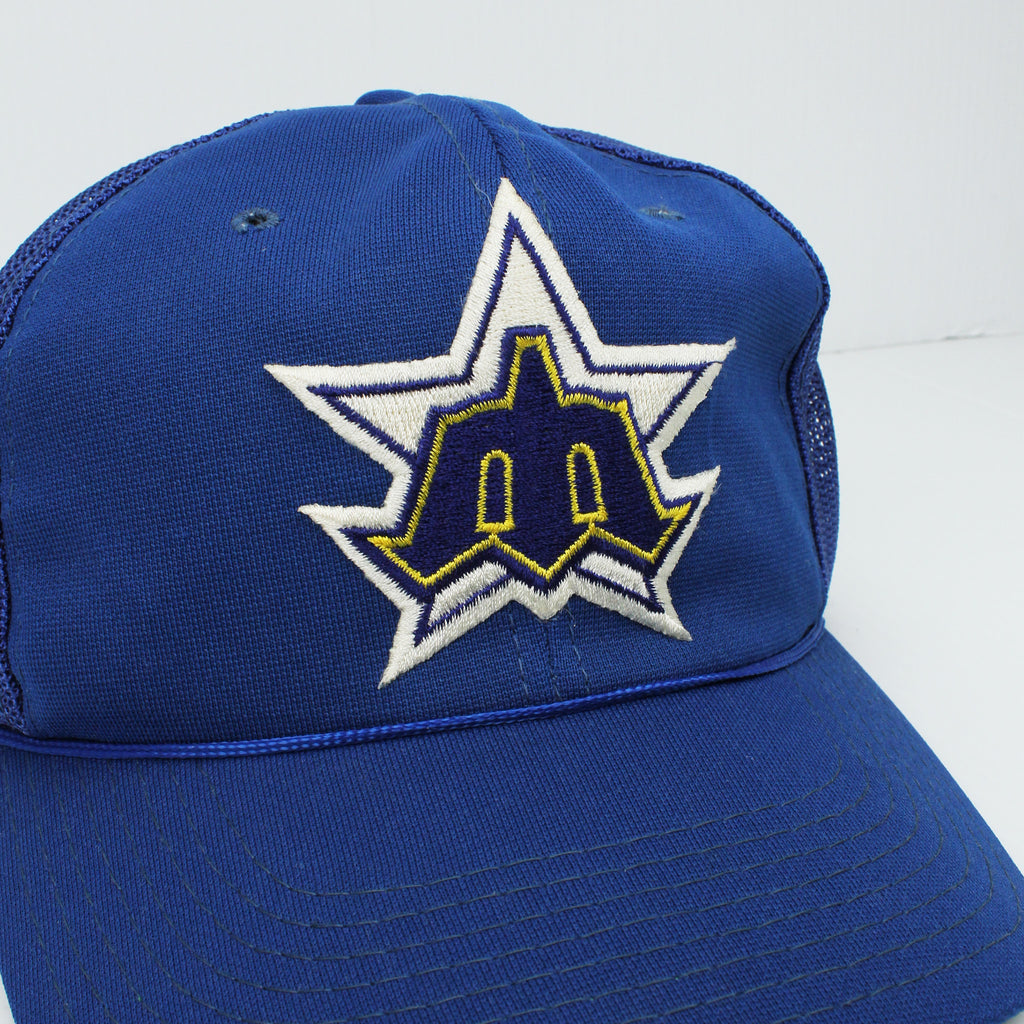Vintage Seattle Mariners Trident Logo Trucker Hat