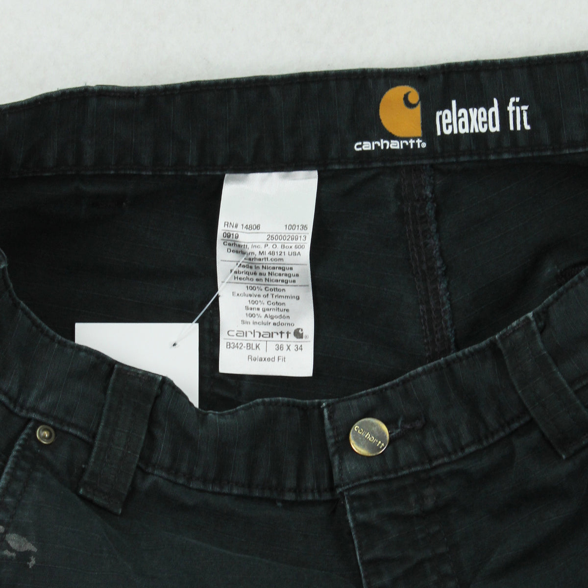Carhartt Relaxed Fit Painted Ripstop Pants 36