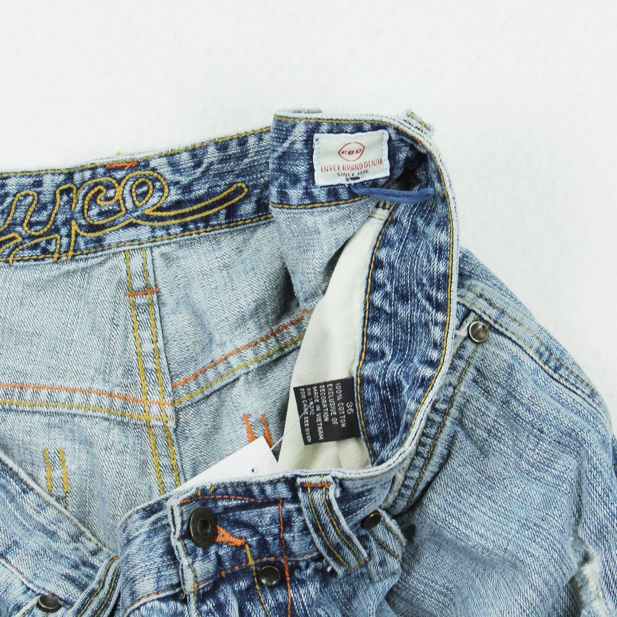 Y2K Enyce Baggy Light Wash Denim 36