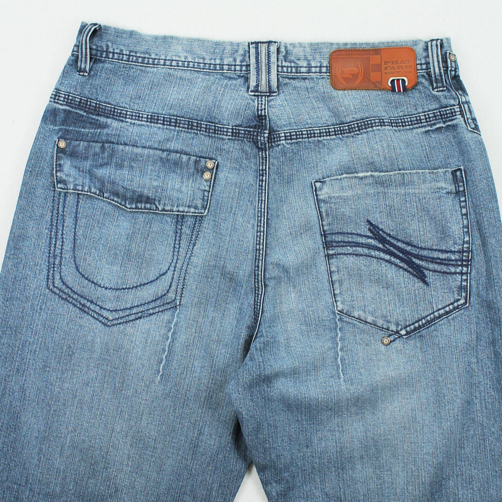 Y2K Phat Farm Baggy Medium Wash Denim 34