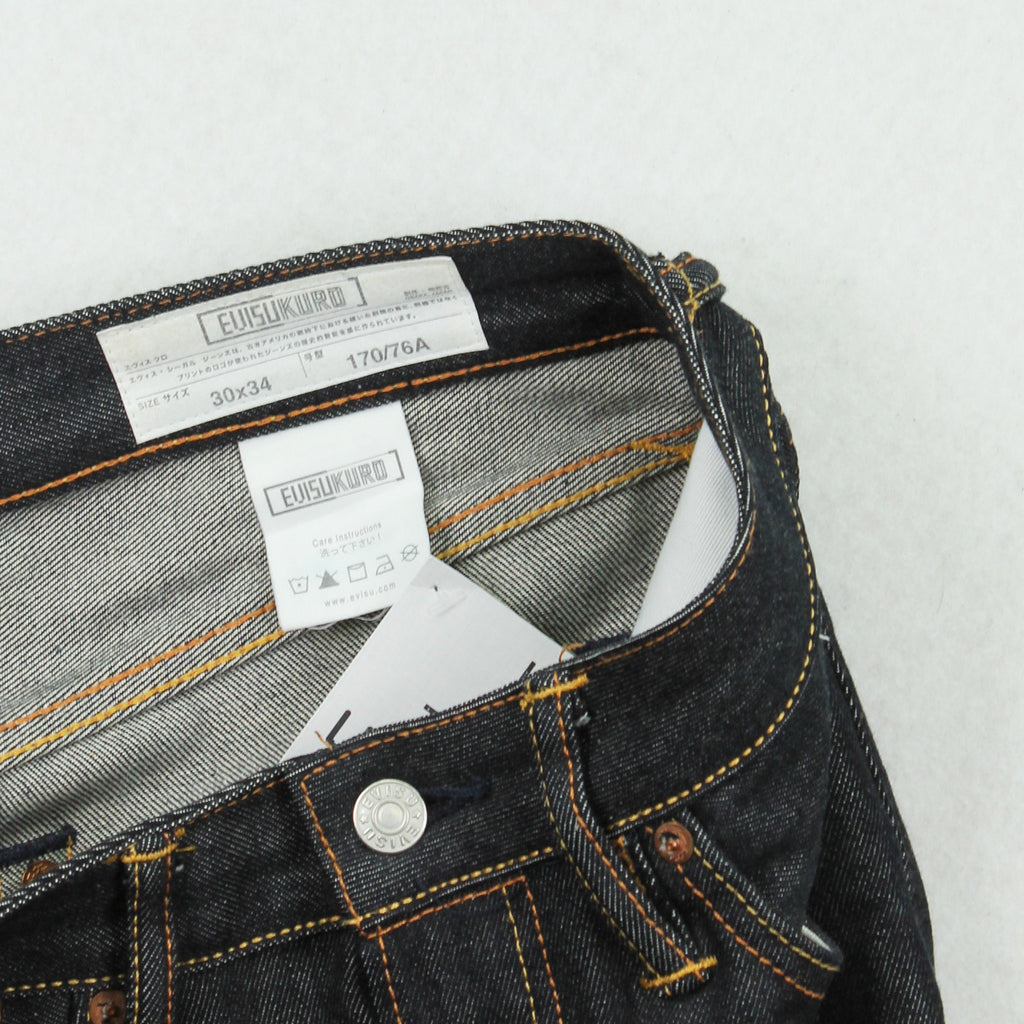 2017 Evisu Kuro Dark Wash Selvedge Denim 30