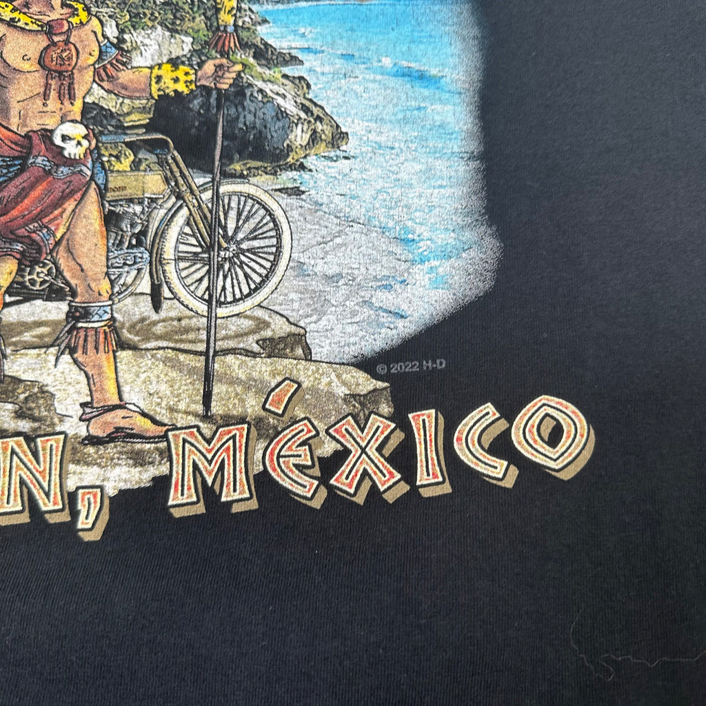 Harley Davidson Cancun Mexico Biker Graphic Tee XL