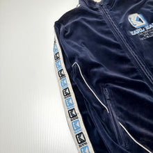 Load image into Gallery viewer, 2000s Karl Kani Tape Logo Velour Track Jacket L
