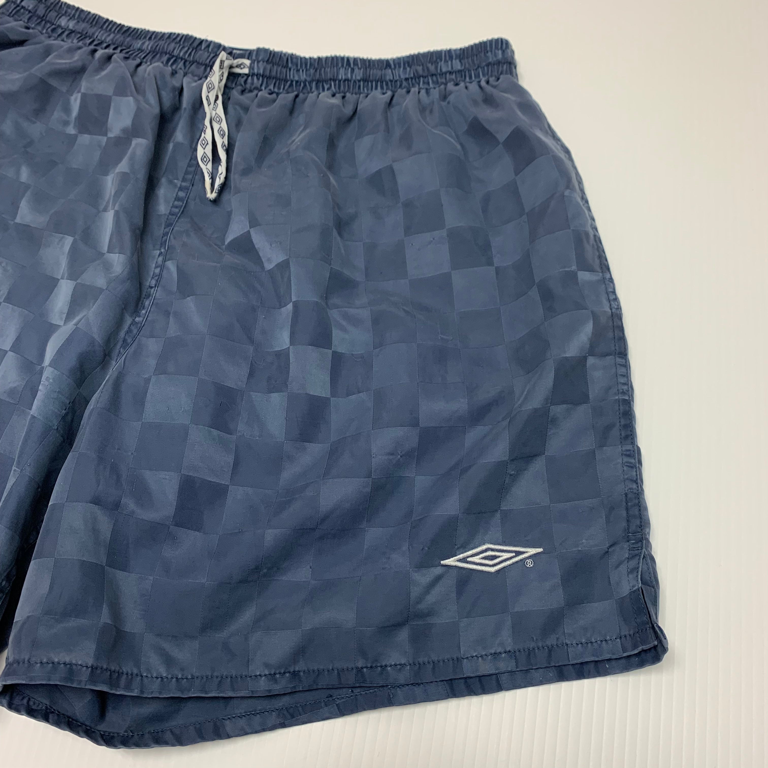 Blue Umbro Checkered Shorts XL