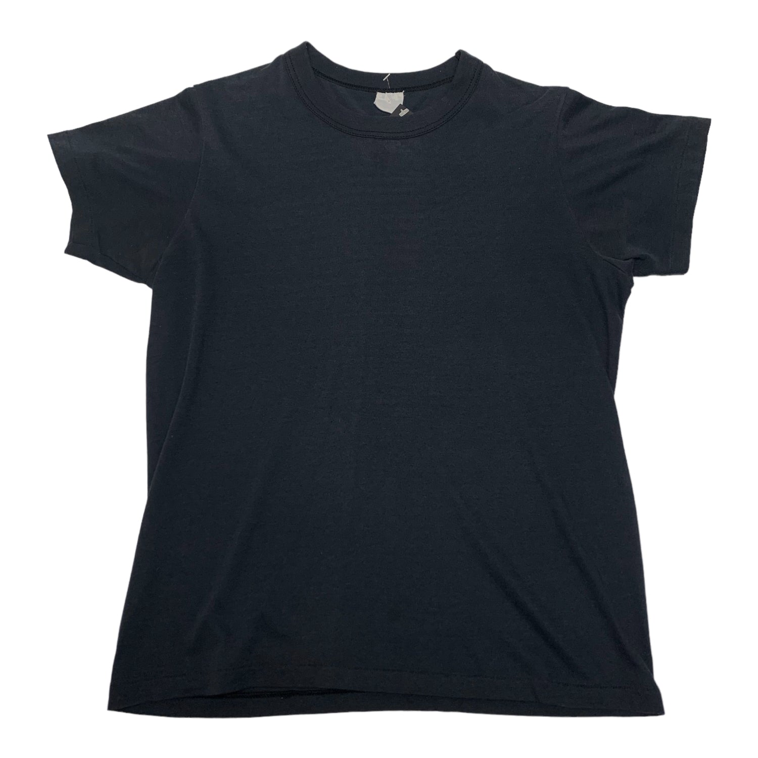 90s Black Blank Tee M