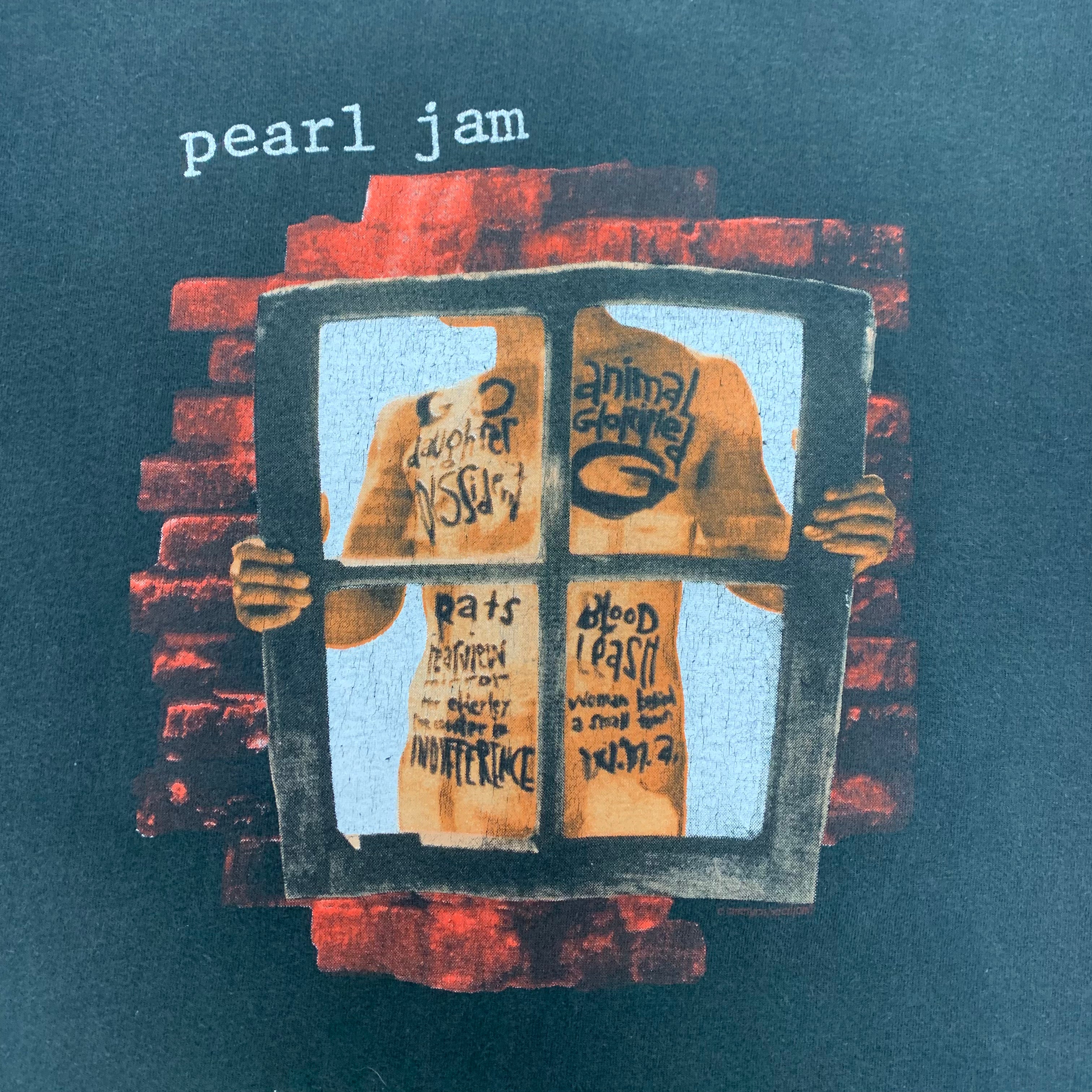 90s Pearl Jam Window Pain Tee XL