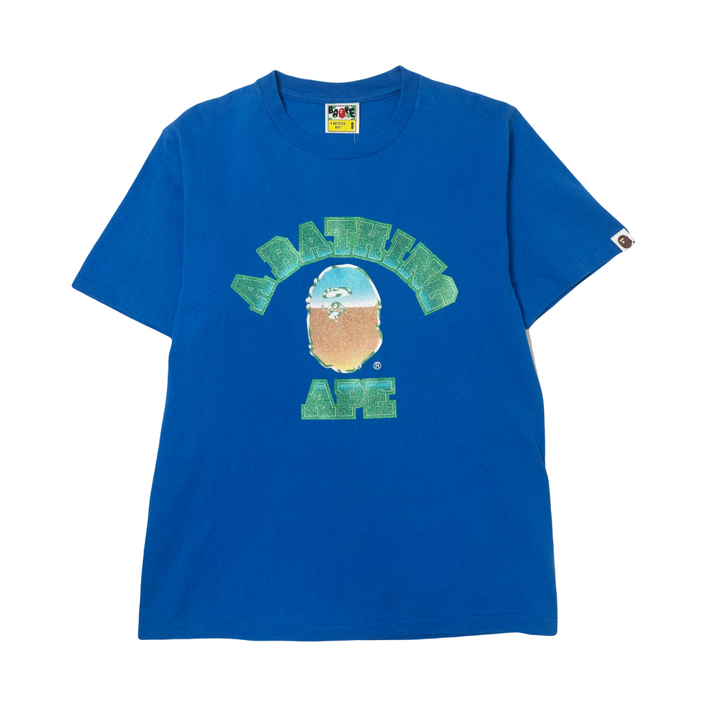 A Bathing Ape Glitter Logo Graphic Tee S