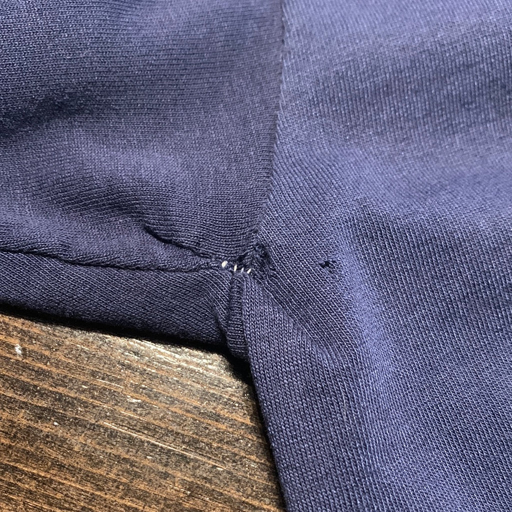 Blank Navy Oneita Tee L