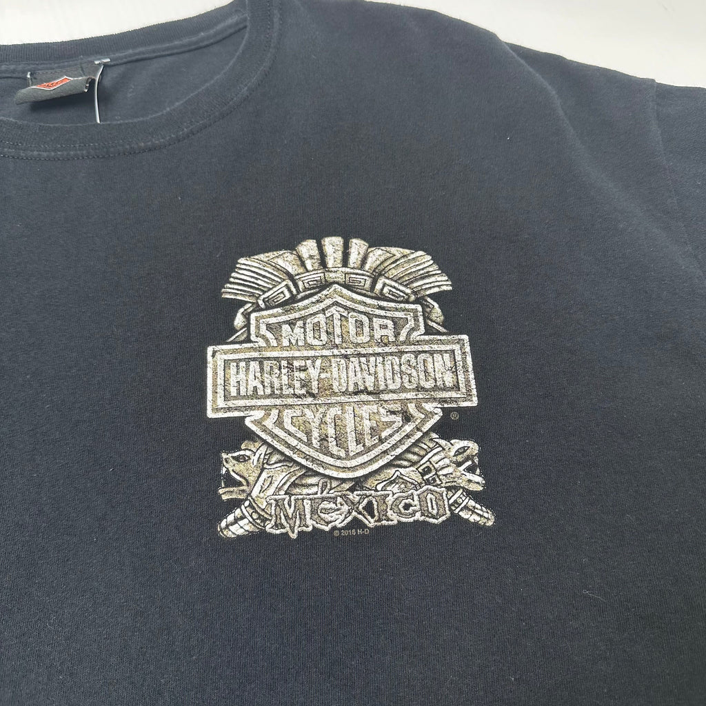 Harley Davidson Cancun Mexico Biker Graphic Tee XL