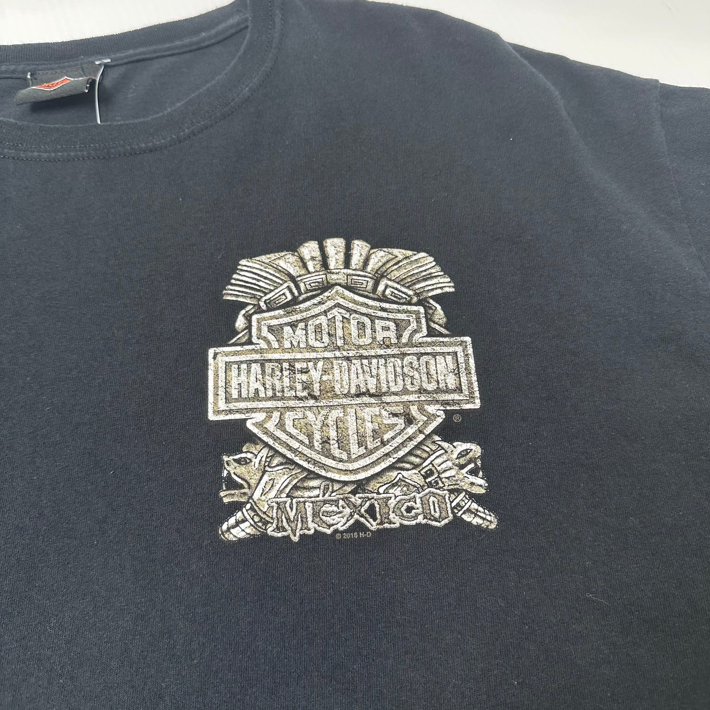 Harley Davidson Cancun Mexico Biker Graphic Tee XL
