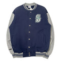90s Majestic Seattle Mariners MLB Team Varsity Jacket L