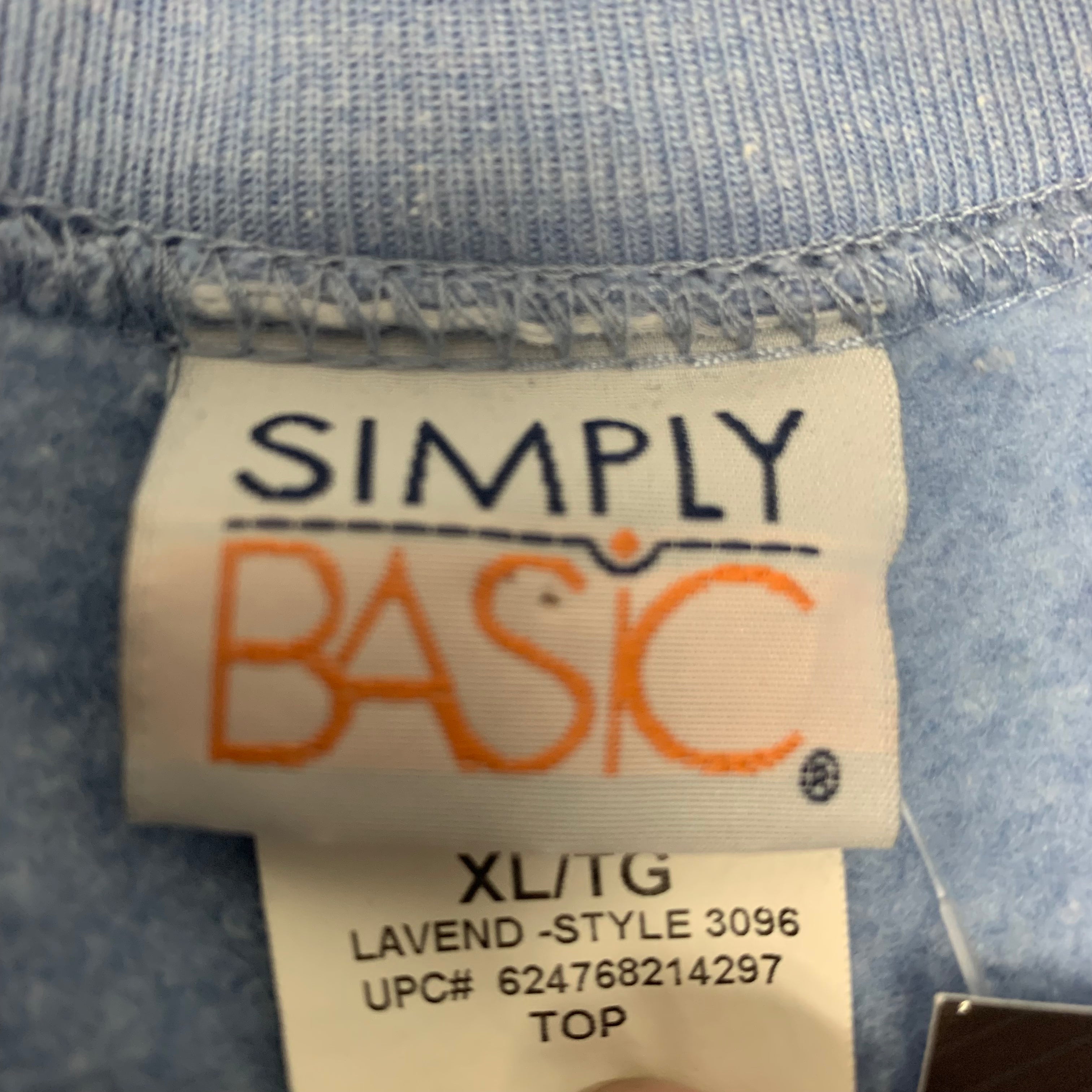 Blue Simply Basic Crewneck XL