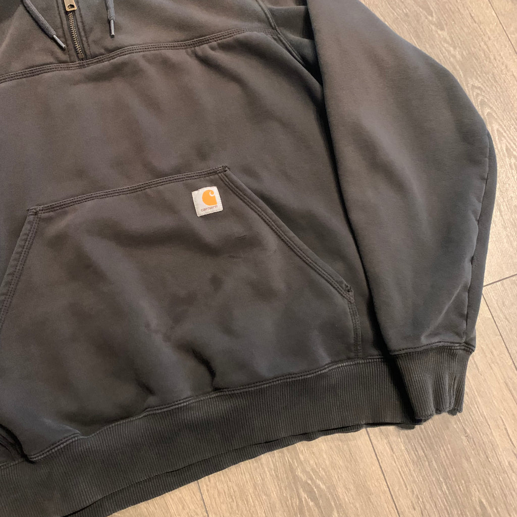 Black Carhartt 1/4 Zip Hoodie XL