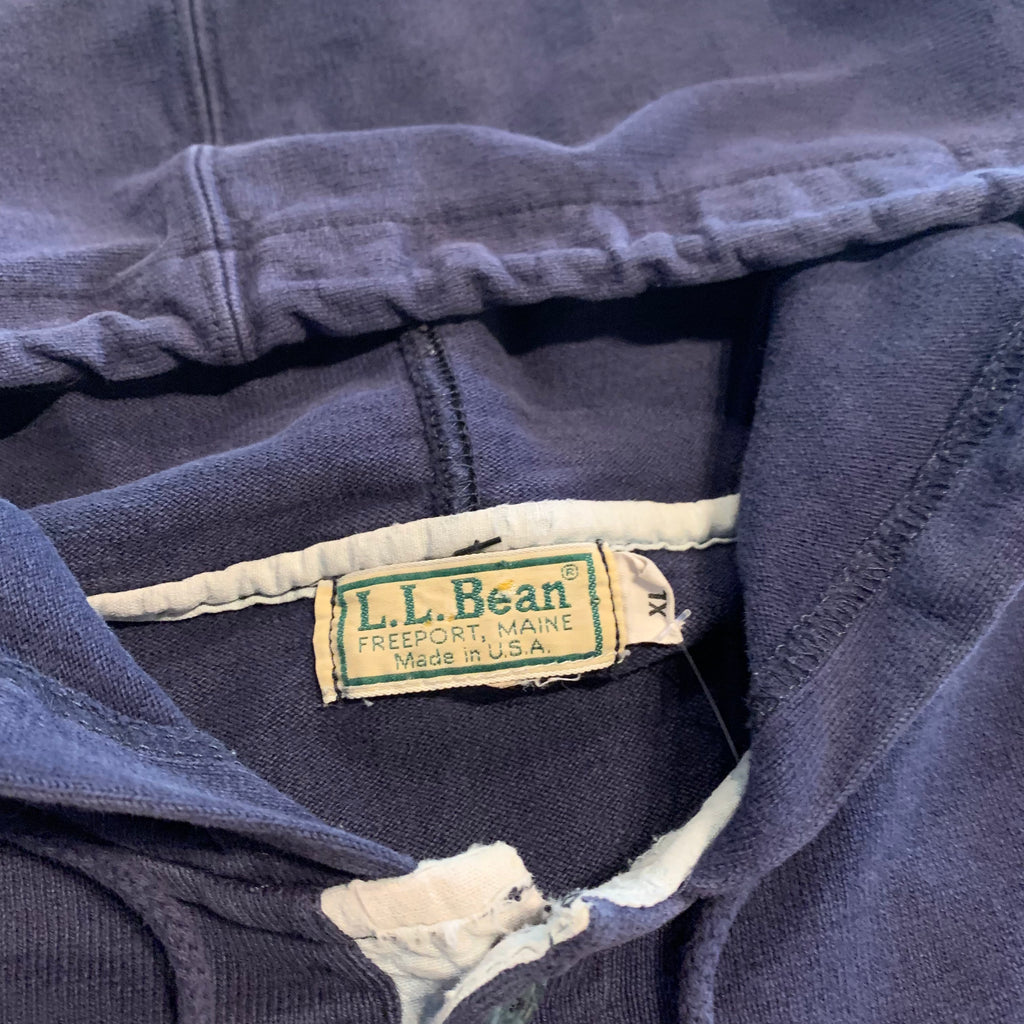 L.L. Bean Striped Hoodie XL