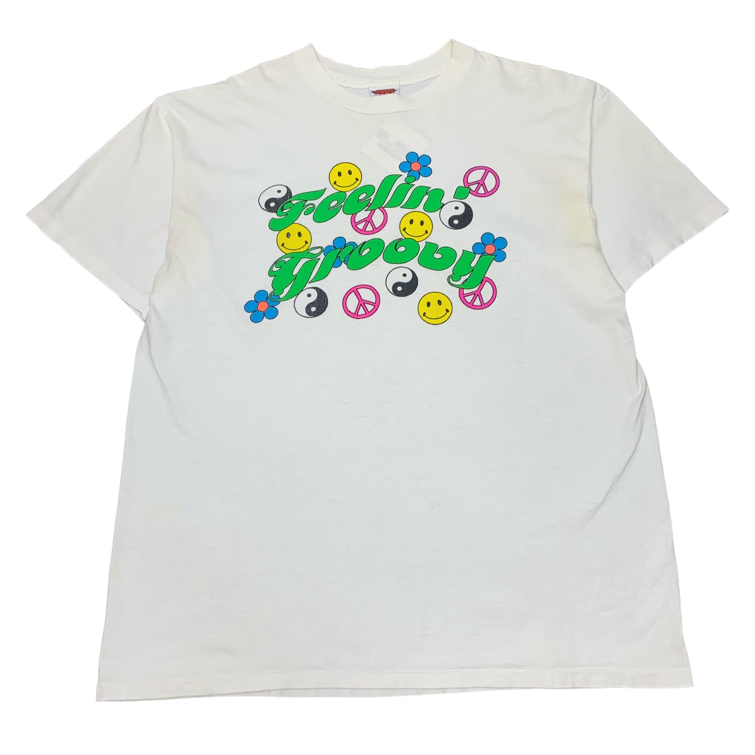 90s Feelin Groovy Rave Tee XL