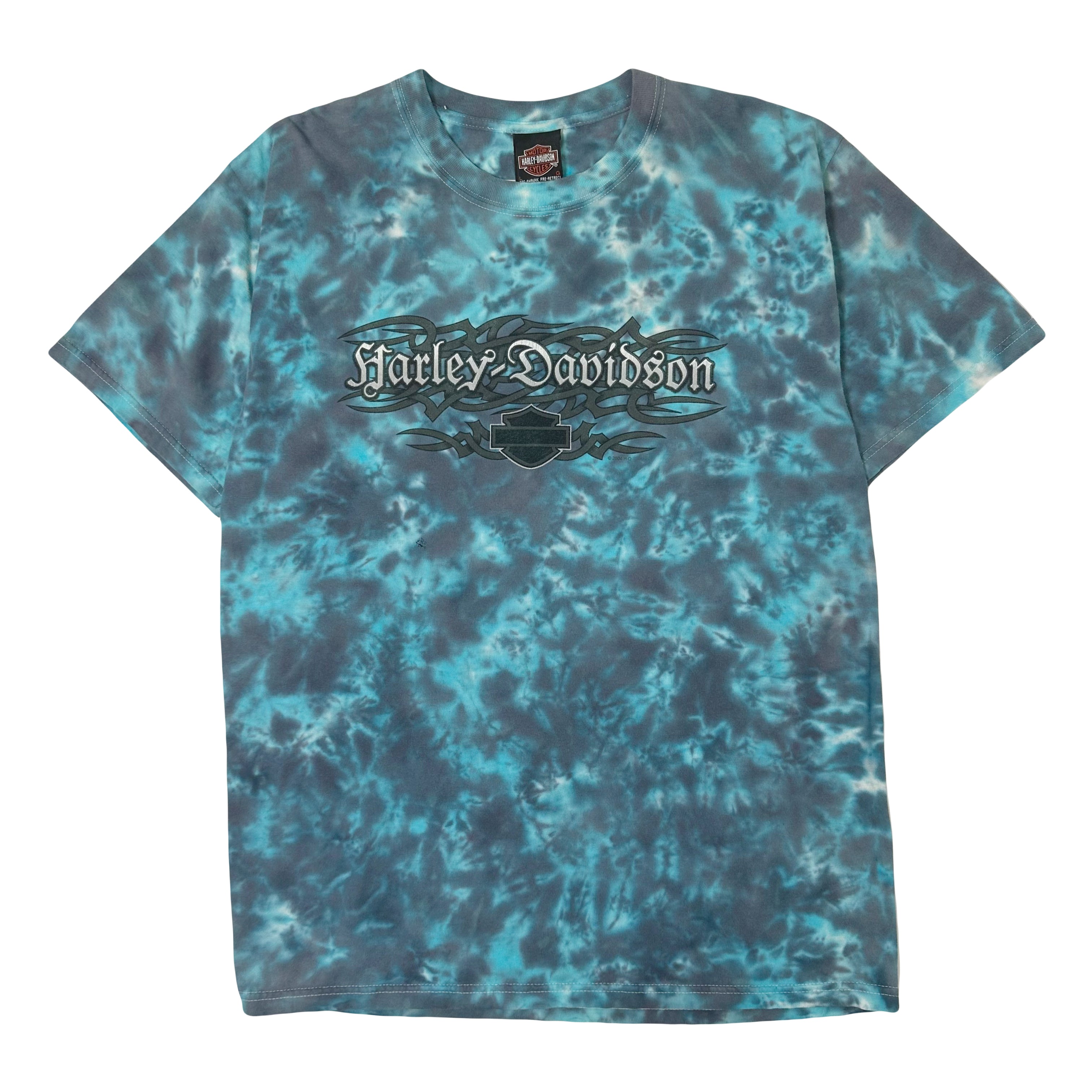 2003 Harley Davidson Tribal Logo Tie Dye Tee L