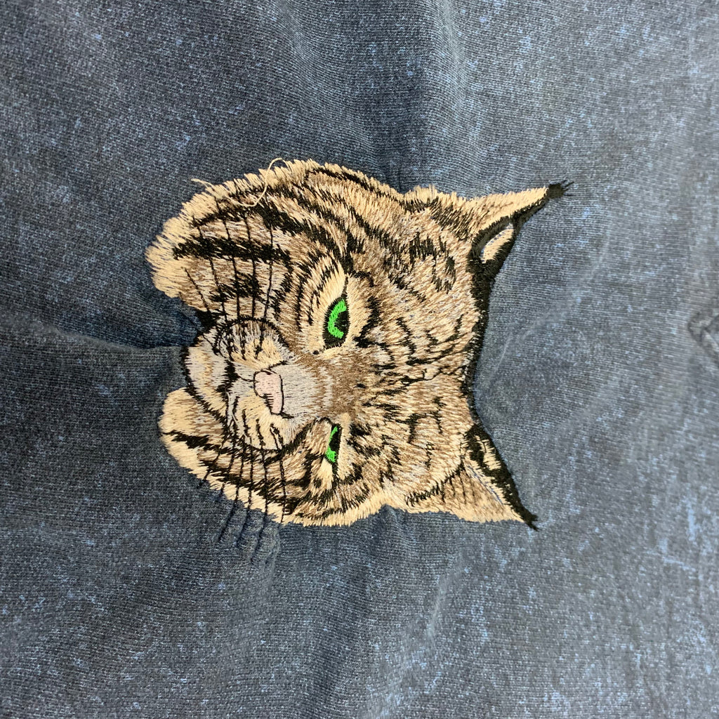 Embroidered Lynx Crewneck XL