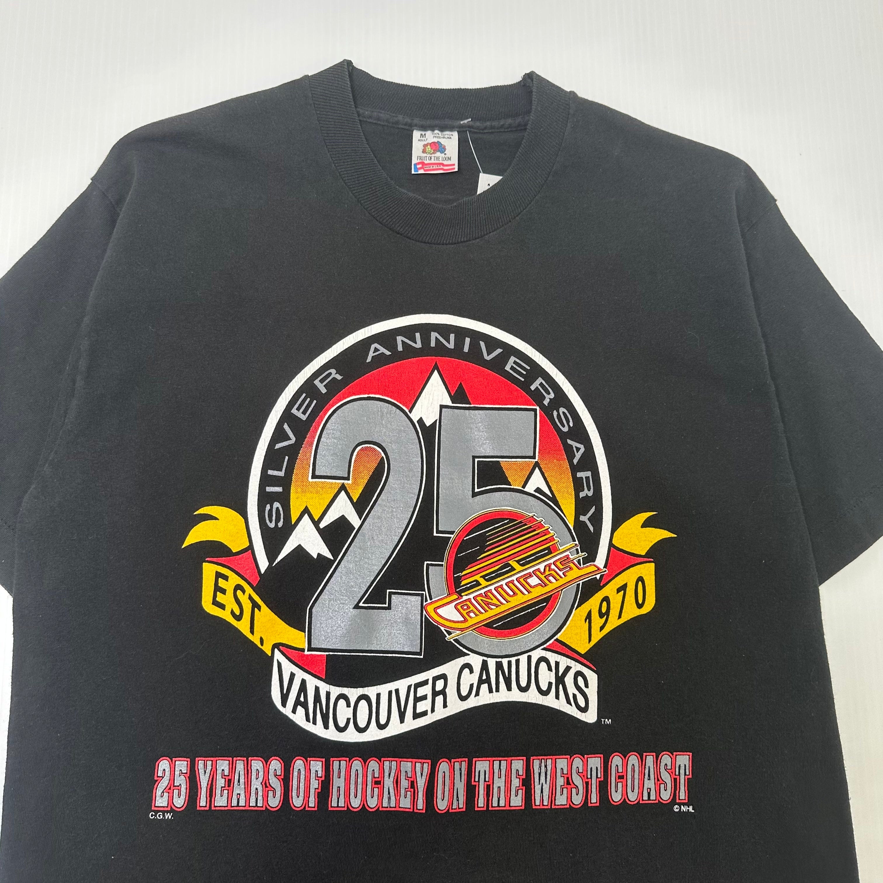 1995 Vancouver Canucks 25th Anniversary Graphic Tee M