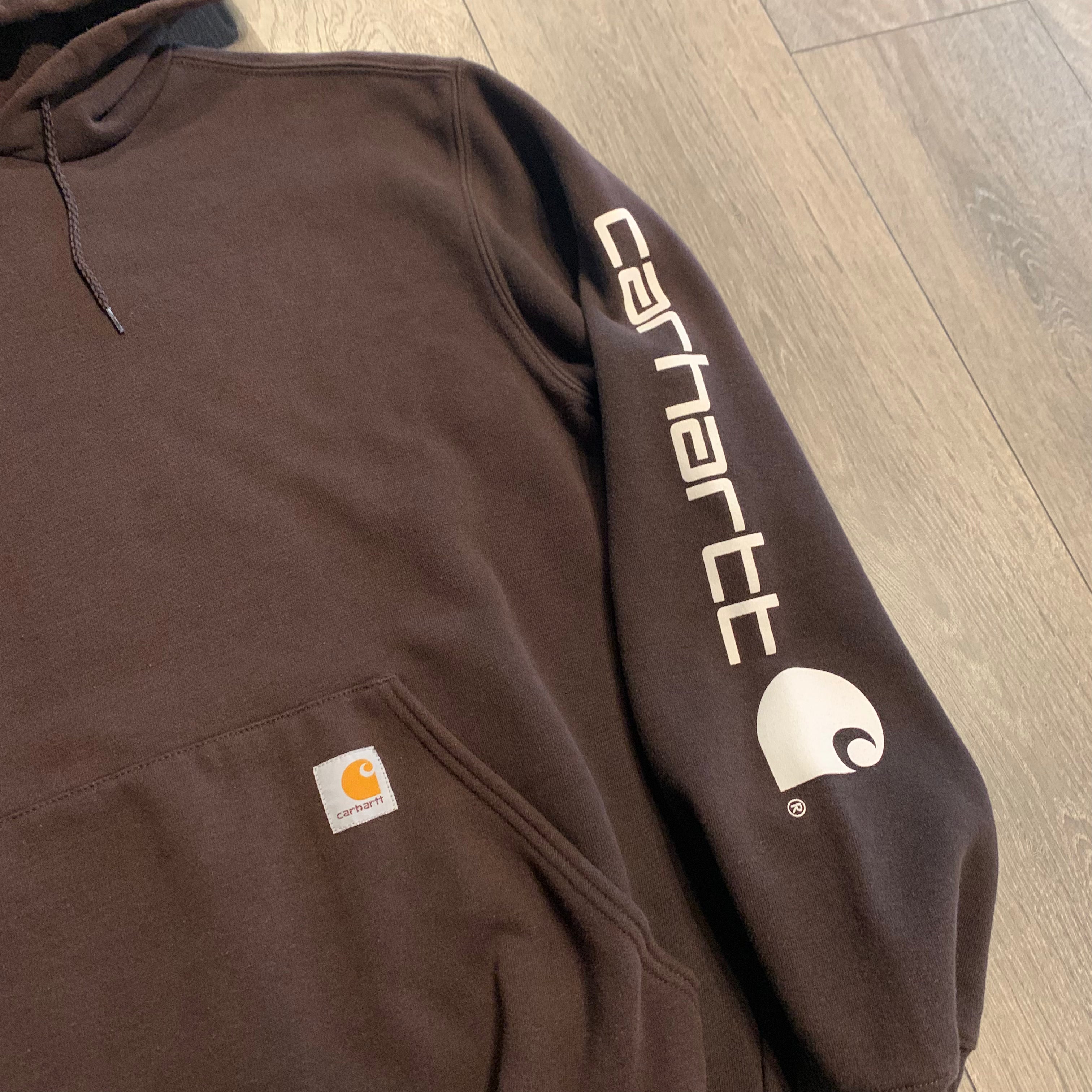 Brown Carhartt Hoodie S