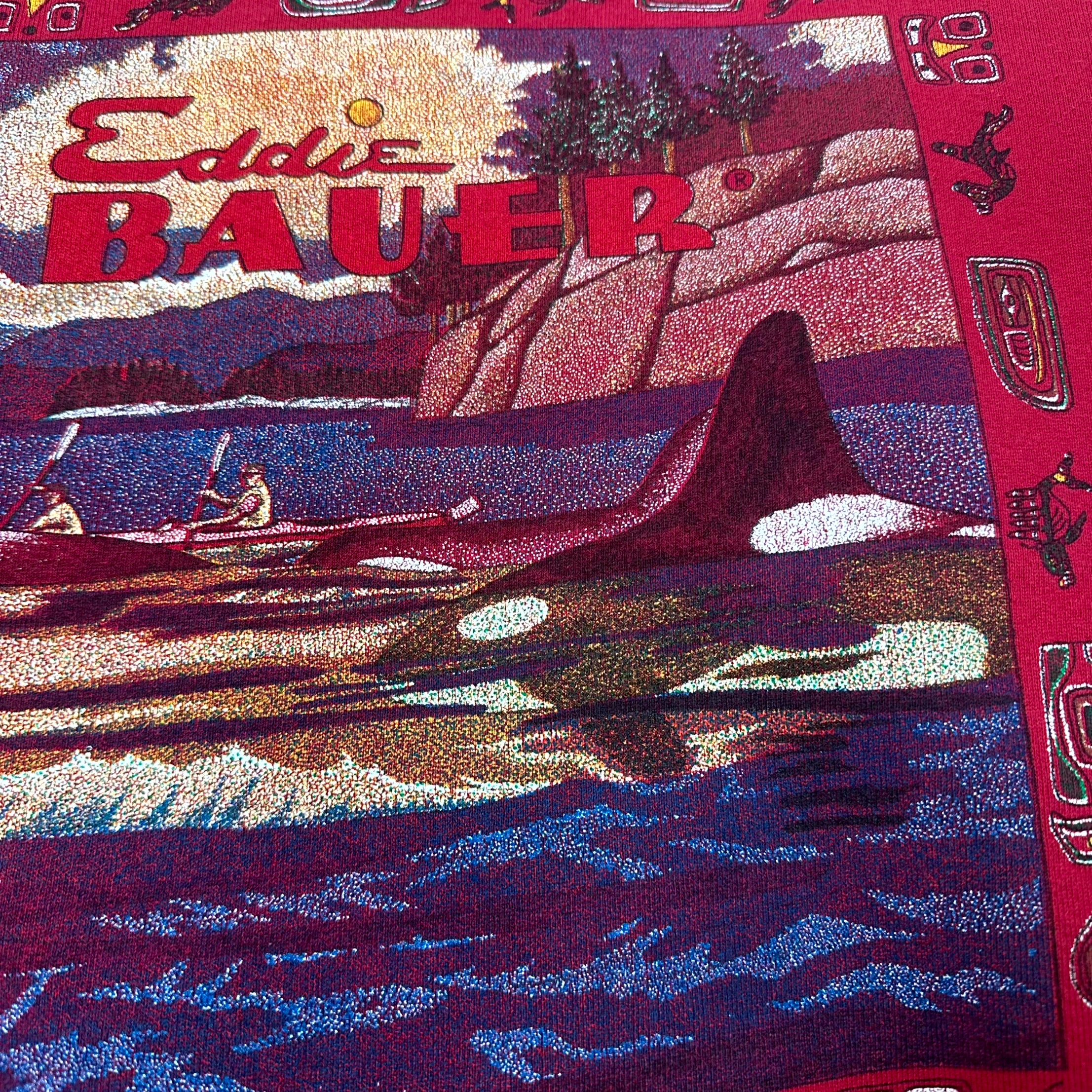 90s Eddie Bauer Aztec Graphic Sweatshirt M