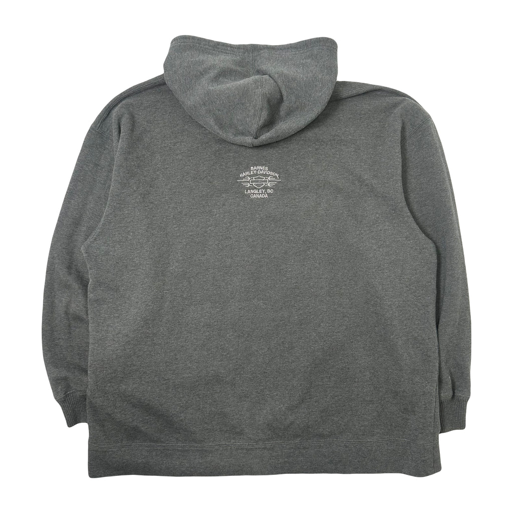 Vintage Harley Davidson Embroidered Logo Langley Hoodie XXL