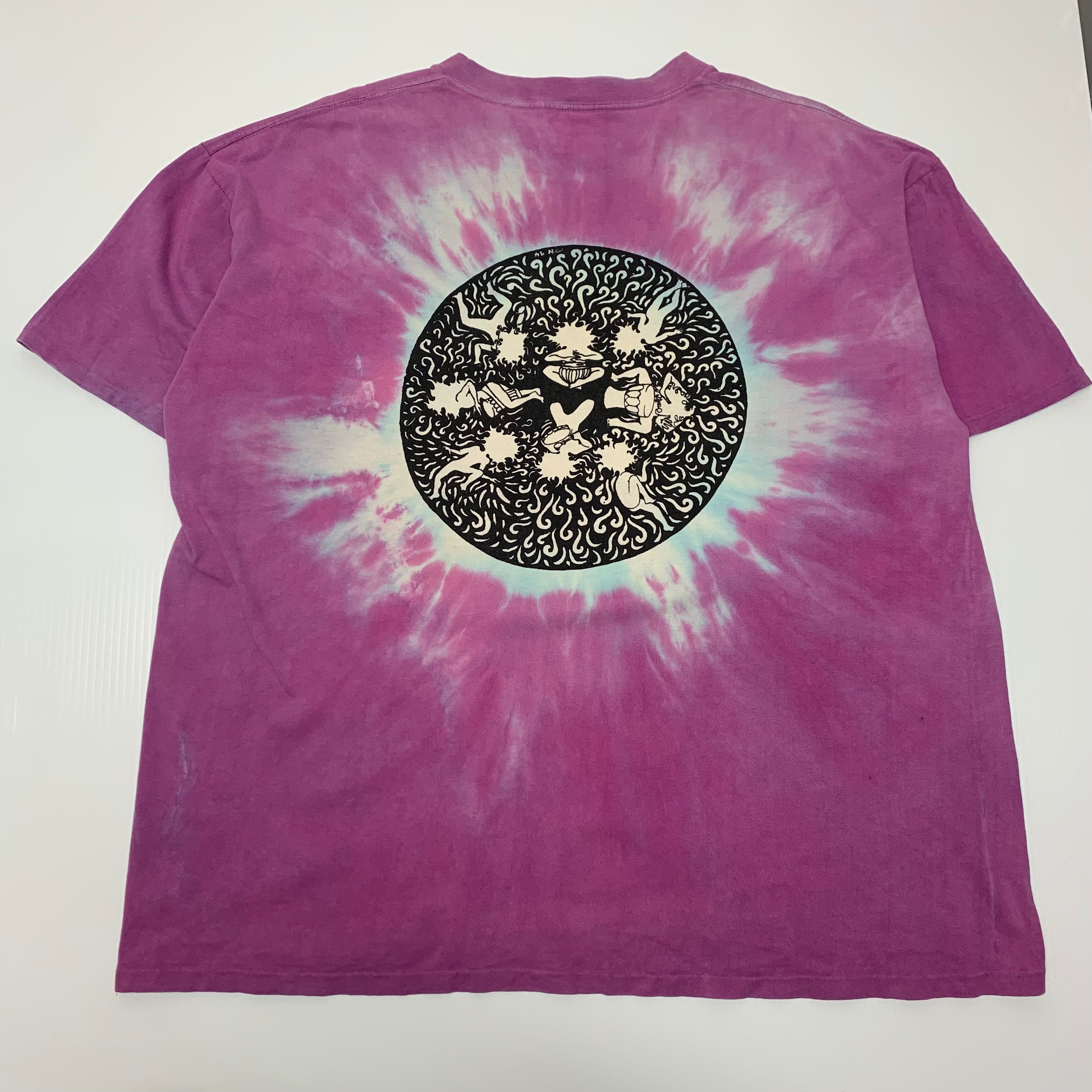 90s Tie Dye Celtic Art Tee XL