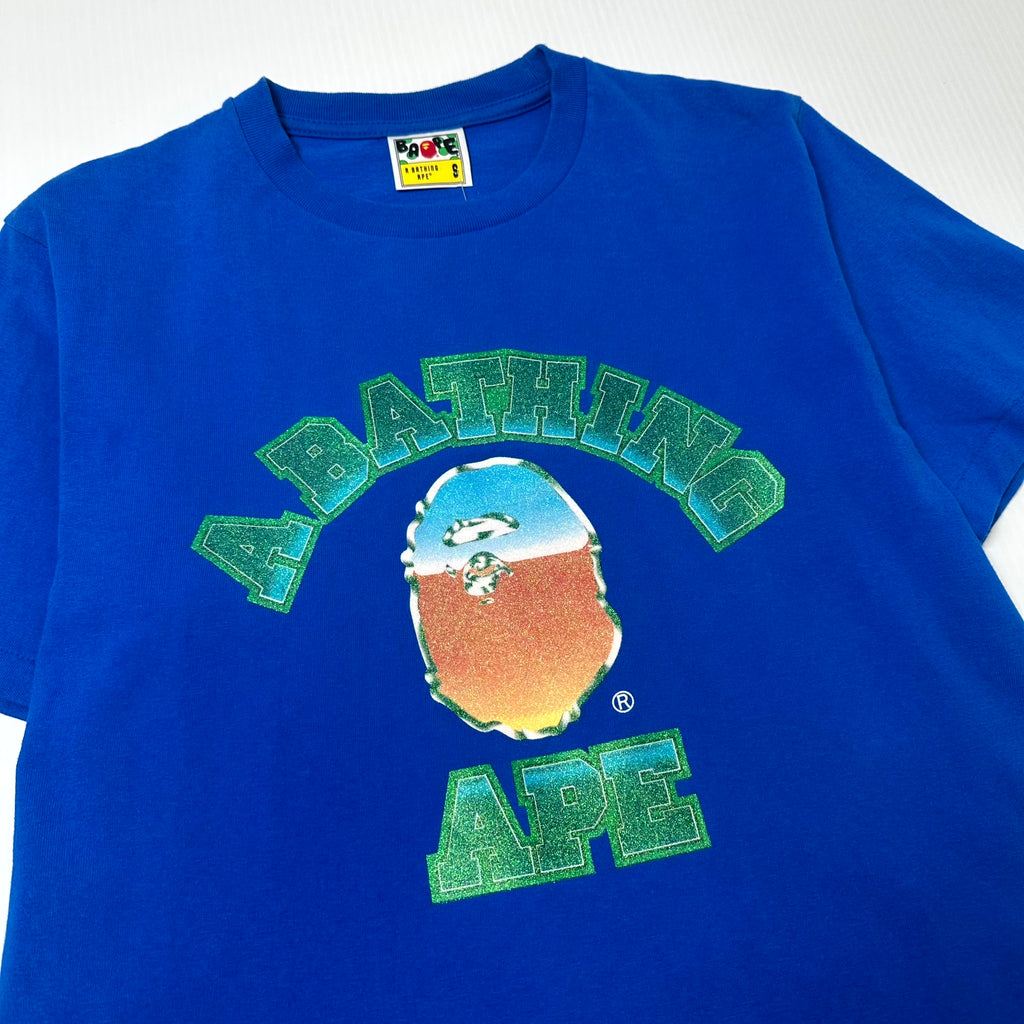 A Bathing Ape Glitter Logo Graphic Tee S
