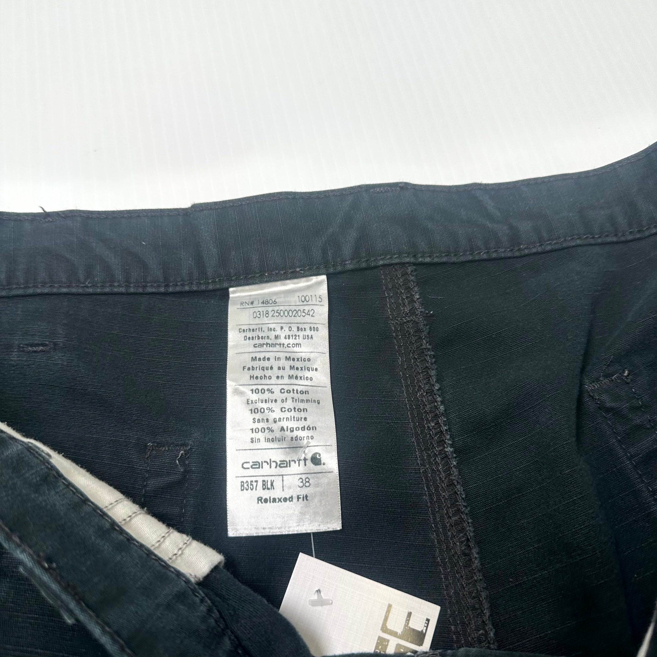 Vintage Carhartt Ripstop Utility Cargo Shorts 38