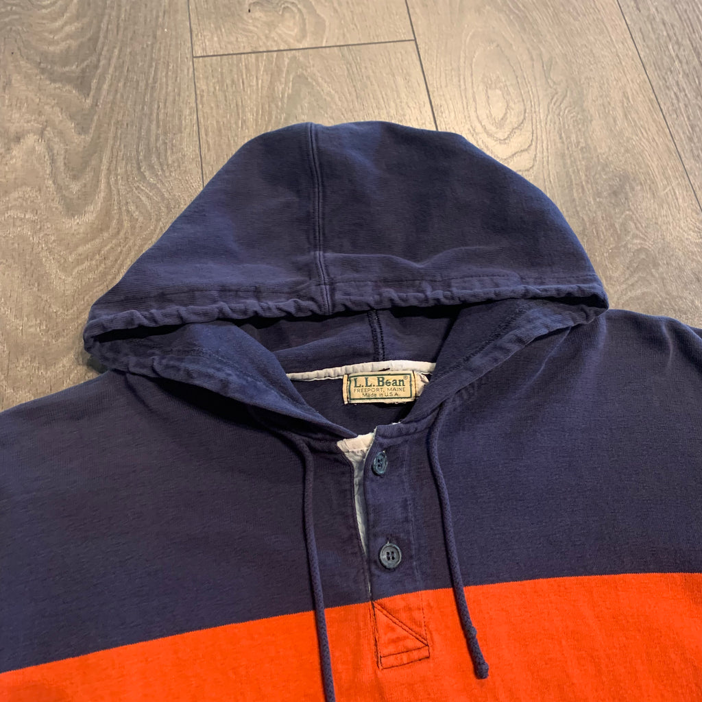L.L. Bean Striped Hoodie XL