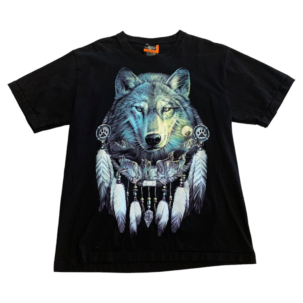 Wolf Front/ Back Graphic Tee L