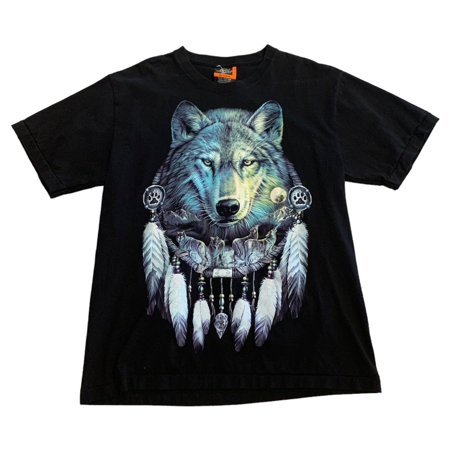 Wolf Front/ Back Graphic Tee L