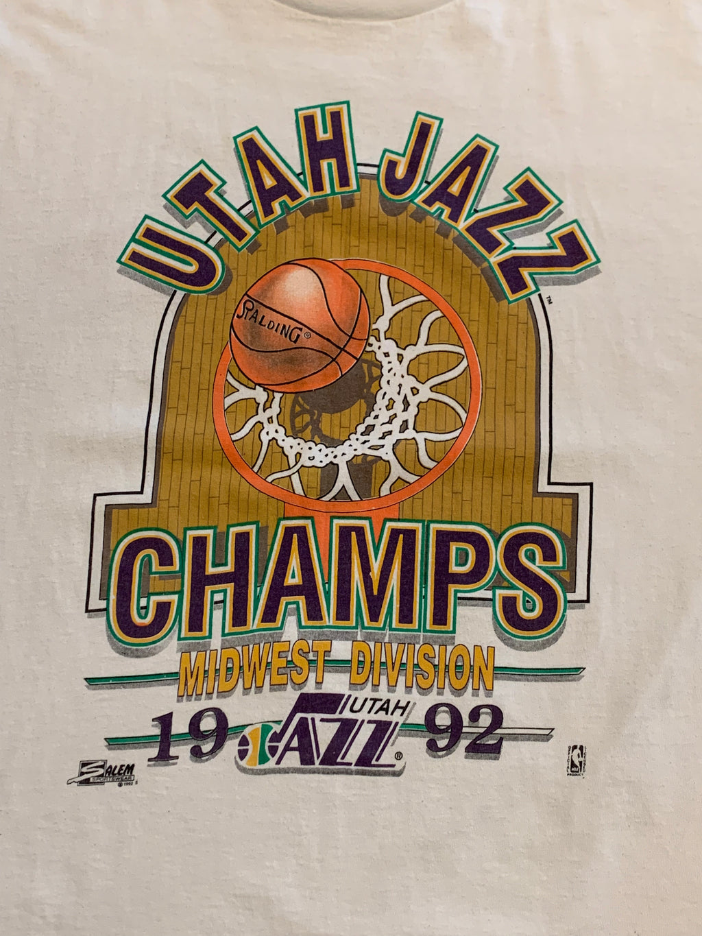1992 Utah Jazz tee XL