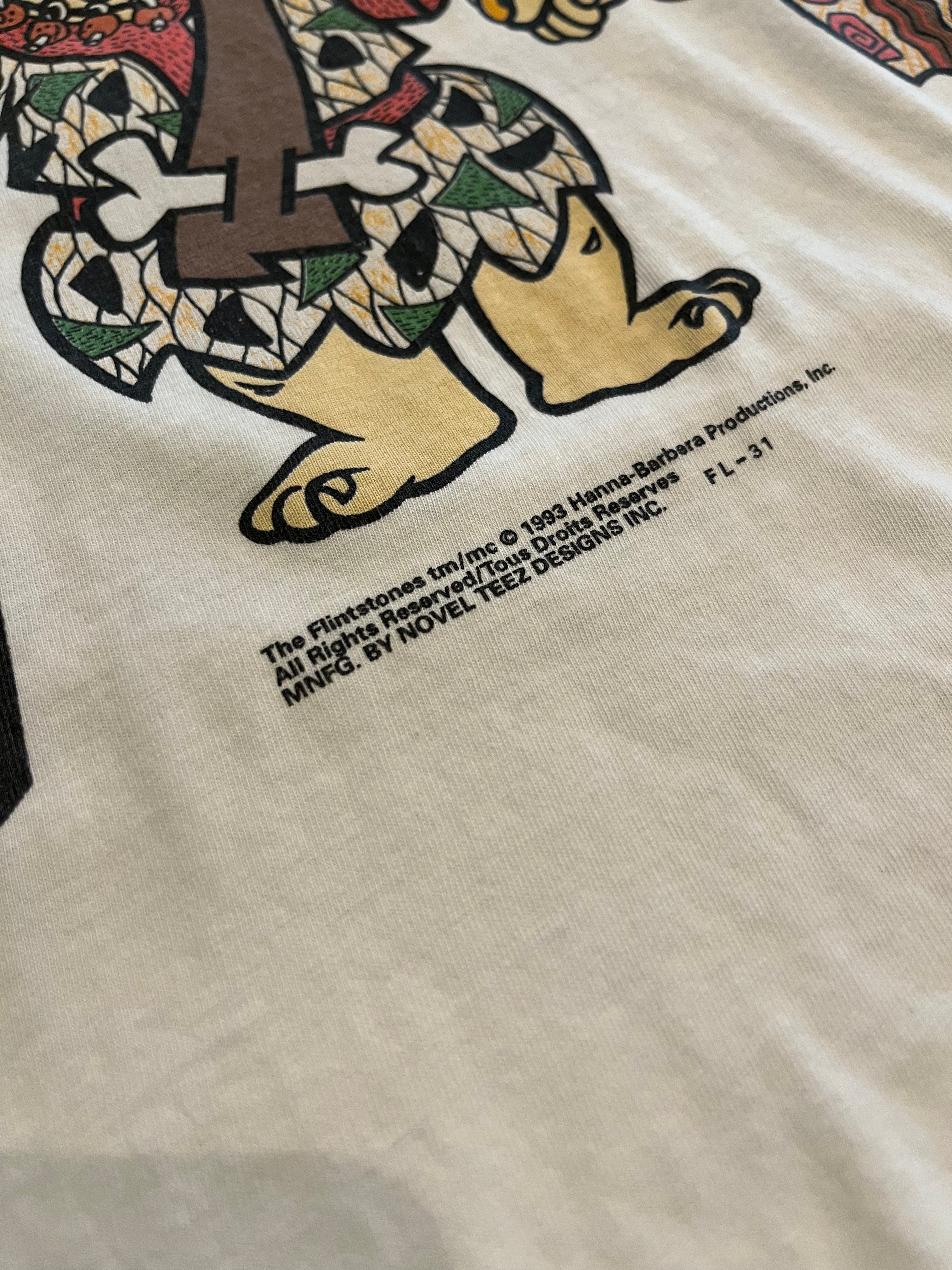 1993 Flintstones Pebbles & Bam Bam tee XL