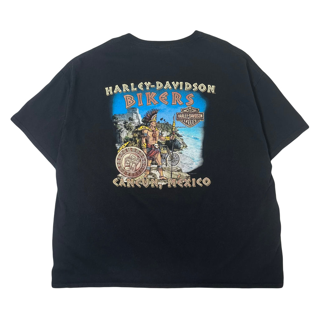 Harley Davidson Cancun Mexico Biker Graphic Tee XL