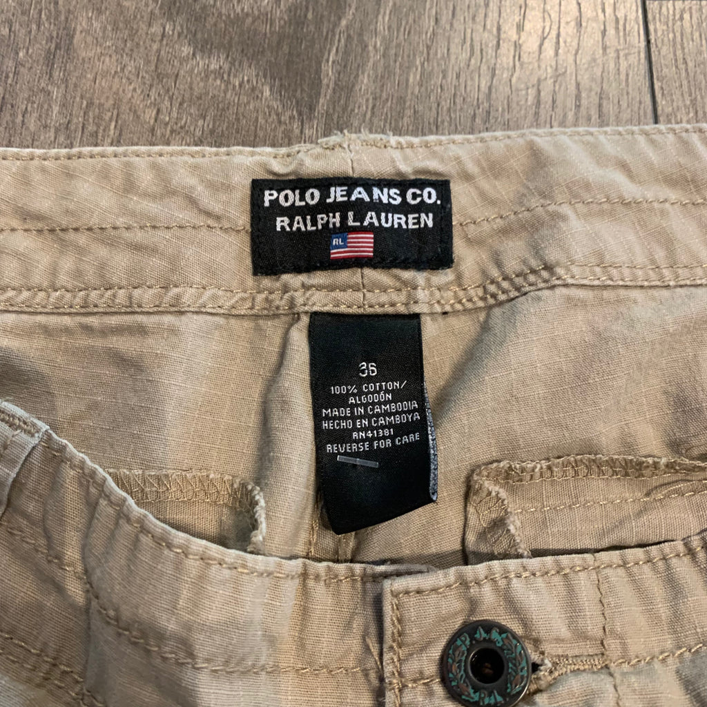 Khaki Polo Cargo Short 36W